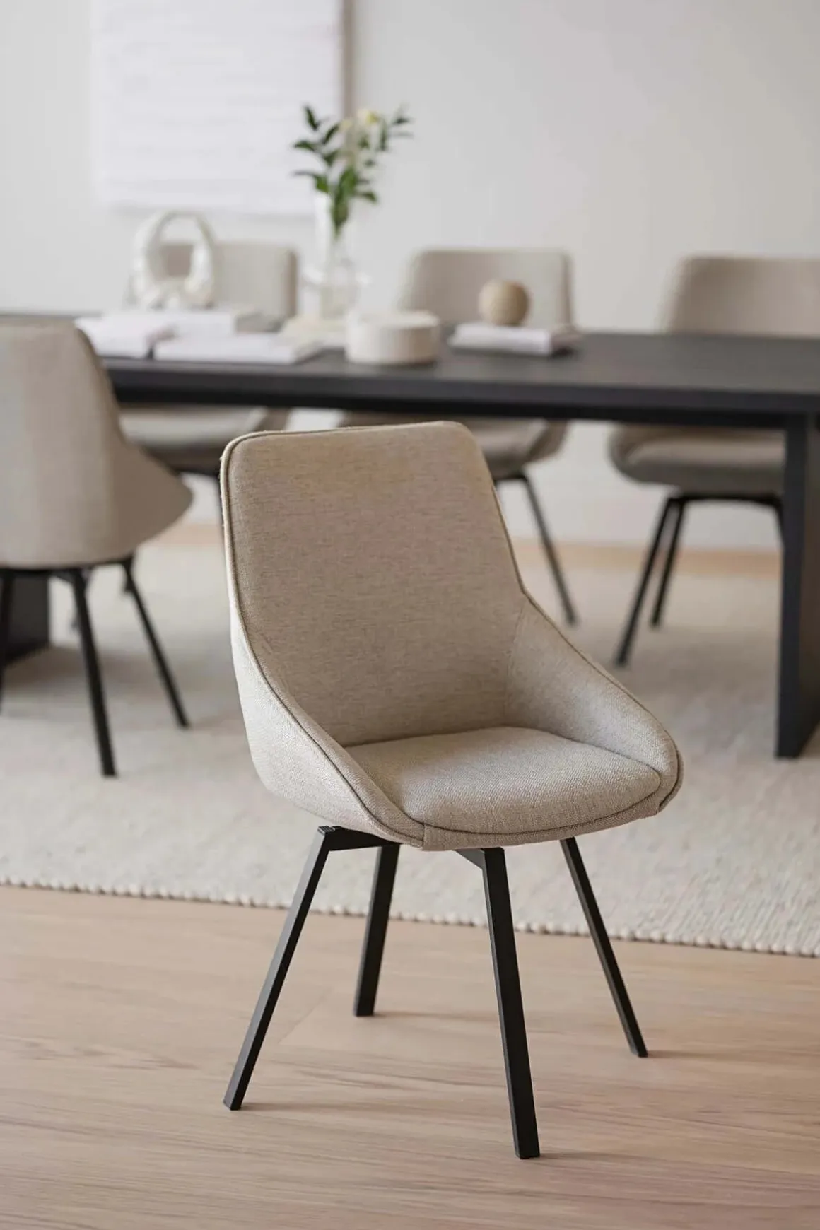 ALISON STOL BEIGE/SVART