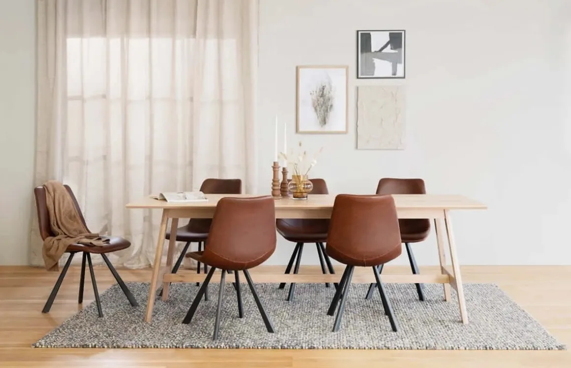 AUBURN STOL BRUN/SVART