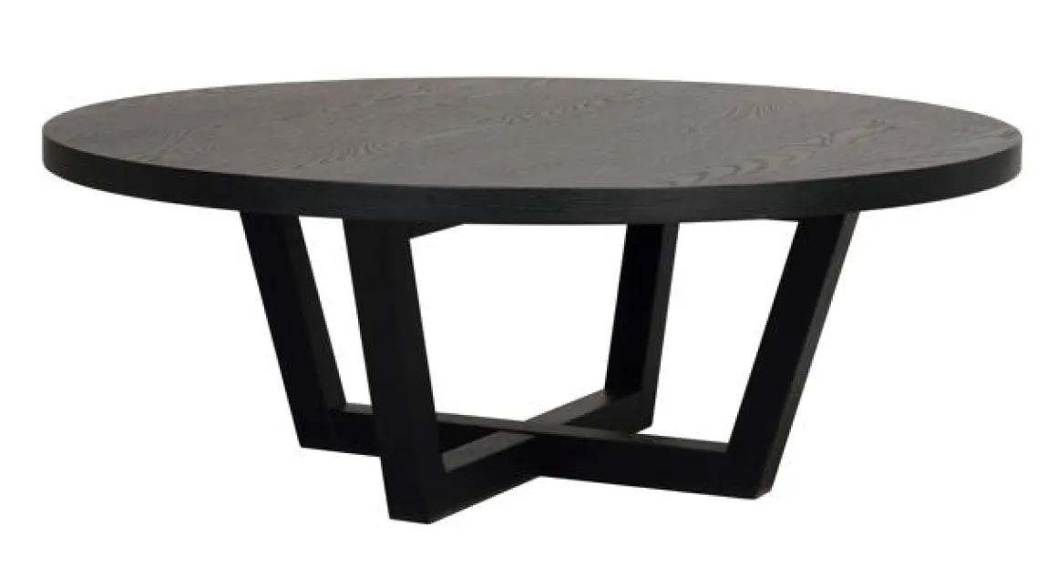 Boxford soffbord runt Ø110 svart ek