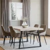 BROOKLYN MATBORD VITPIGMENTERAD/SVART 170 U-Ben