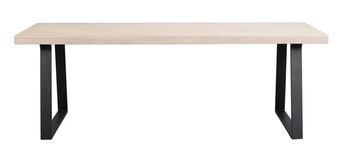 BROOKLYN MATBORD VITPIGMENTERAD/SVART 220 U-Ben