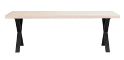 BROOKLYN MATBORD VITPIGMENTERAD/SVART 220 X-Ben
