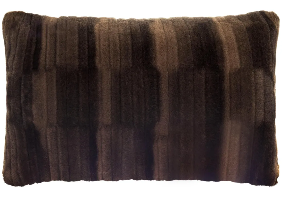Browny cushion L - Chocolate