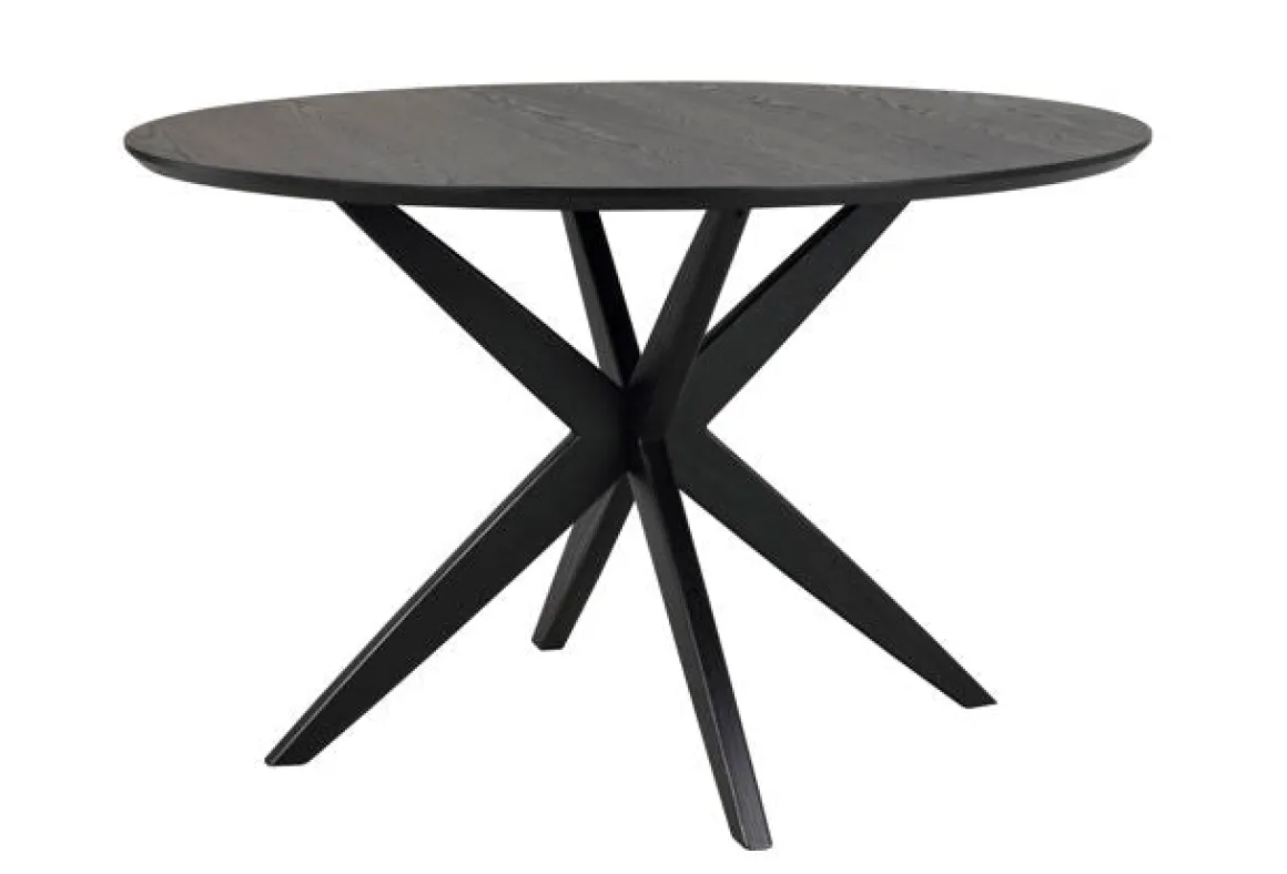 Calverton matbord runt Ø120 svart ek