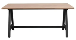 Carradale matbord 170 ek/A-ben svart metall