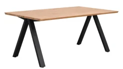 Carradale matbord 170 ek/V-ben svart metall