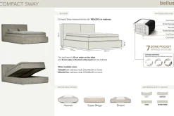 Compact Sway Kontinentalsäng med Förvaring