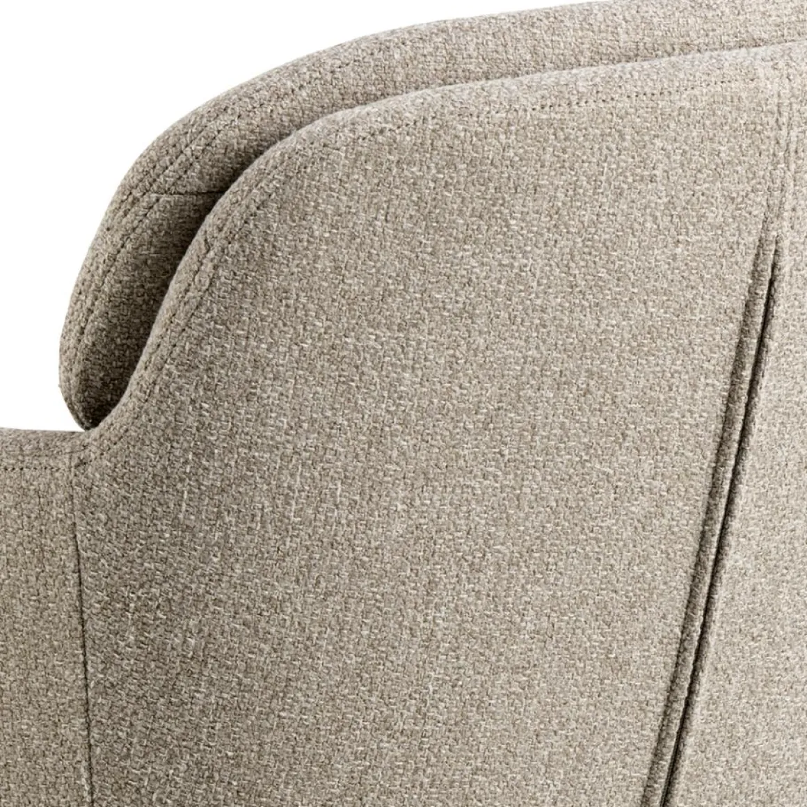 Dora karmstol – beige tyg