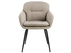 Dora karmstol – beige tyg