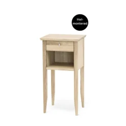EKLIDEN SÄNGBORD VITOLJAD EK