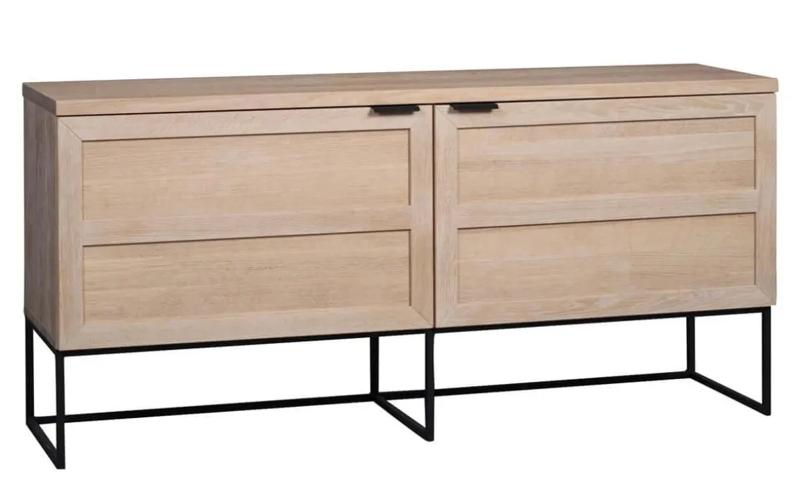 EVERETT SIDEBOARD VITPIGMENTERAD/SVART