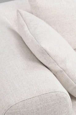 Falkner soffa 3-sits ljusbeige tyg Oscar #1 (k3)