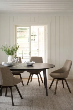 Filippa matbord ovalt 170/210 ek mörkbrun