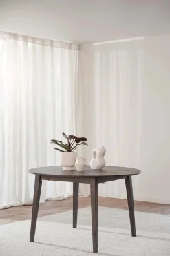 FILIPPA RUNT MATBORD MED ILÄGG BRUN