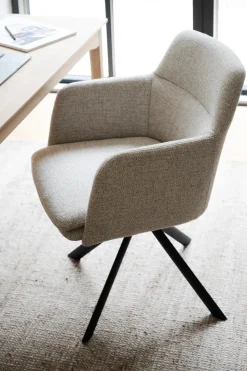 Gladstone Karmstol Ljusbeige/Svart