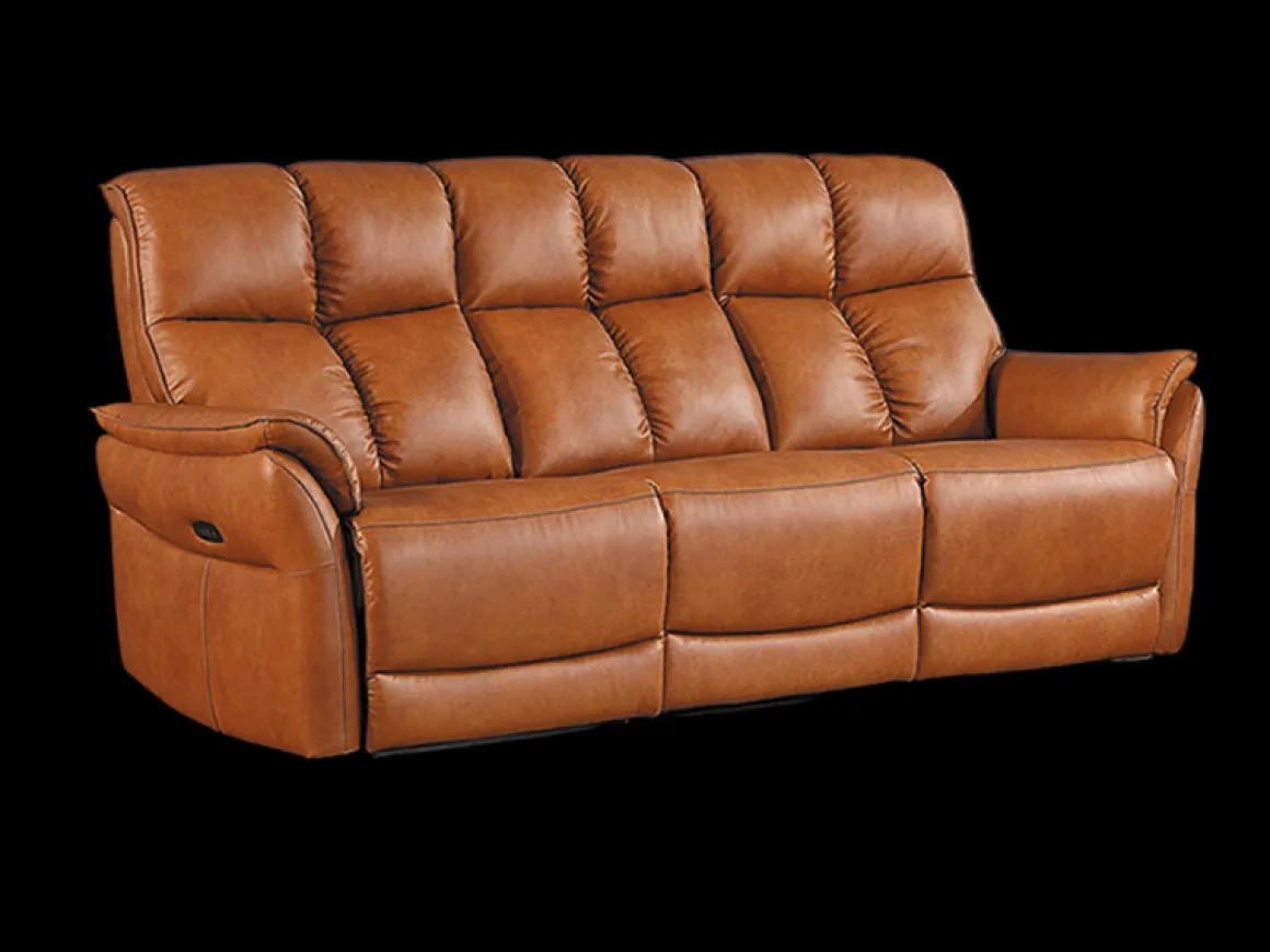 Kingston 3-sits Reclinersoffa med hög rygg