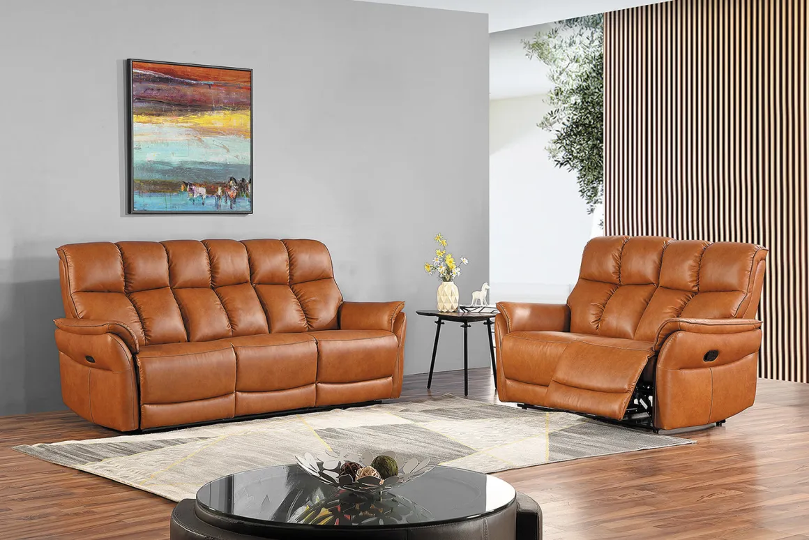 Kingston 2-sits Reclinersoffa med hög rygg