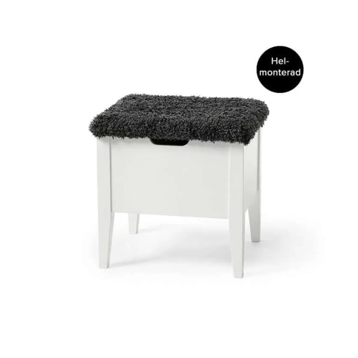 KLINTE BÄNK 45 VIT/FÅRPÄLS