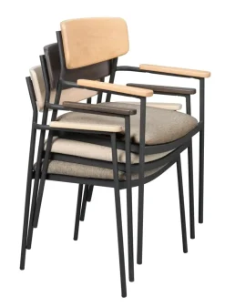Maymont Karmstol Brun/ljusbeige/svart