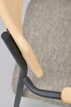 Maymont Karmstol Ek/mörkbeige/svart