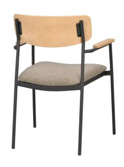 Maymont Karmstol Ek/mörkbeige/svart