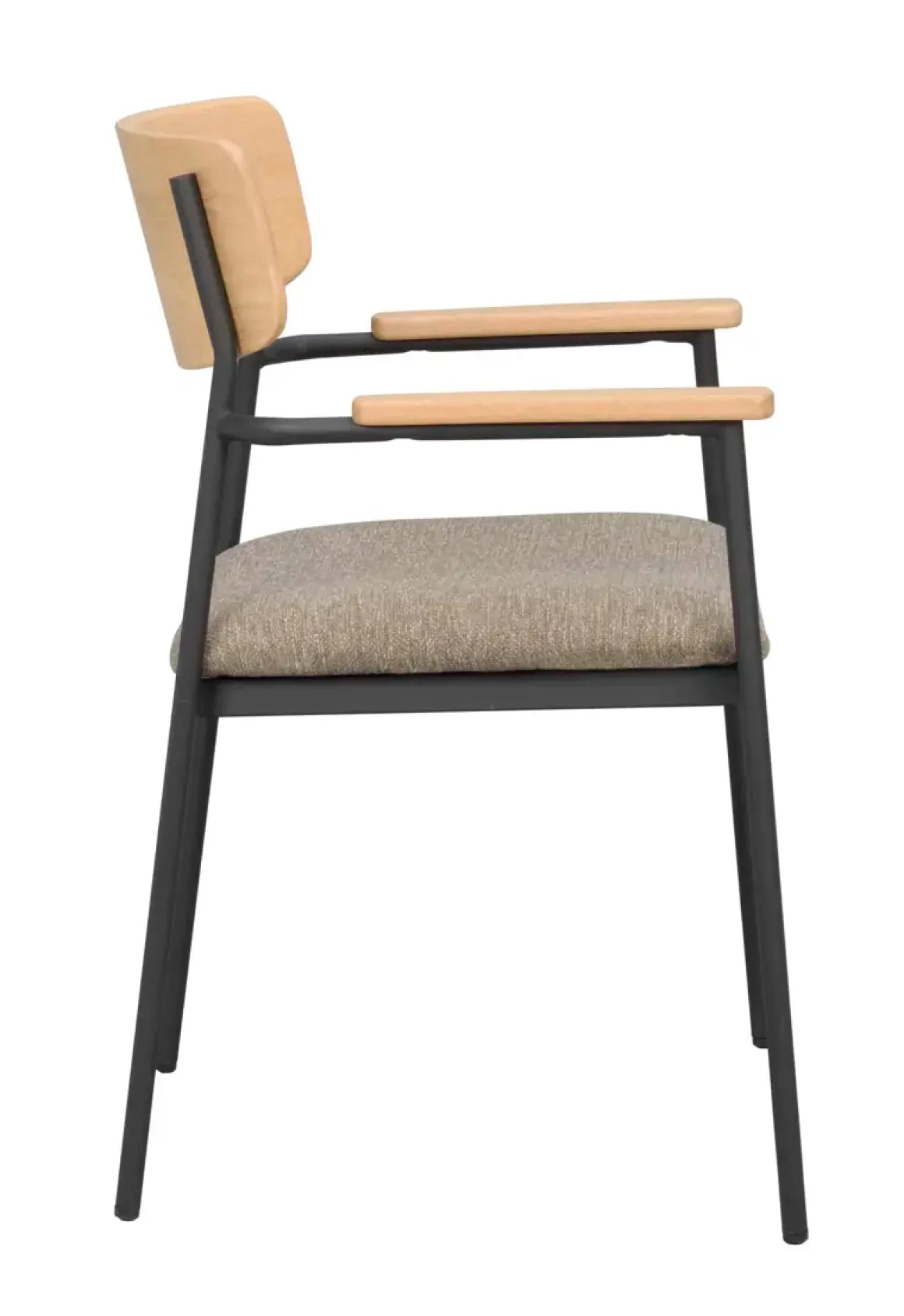 Maymont Karmstol Ek/mörkbeige/svart