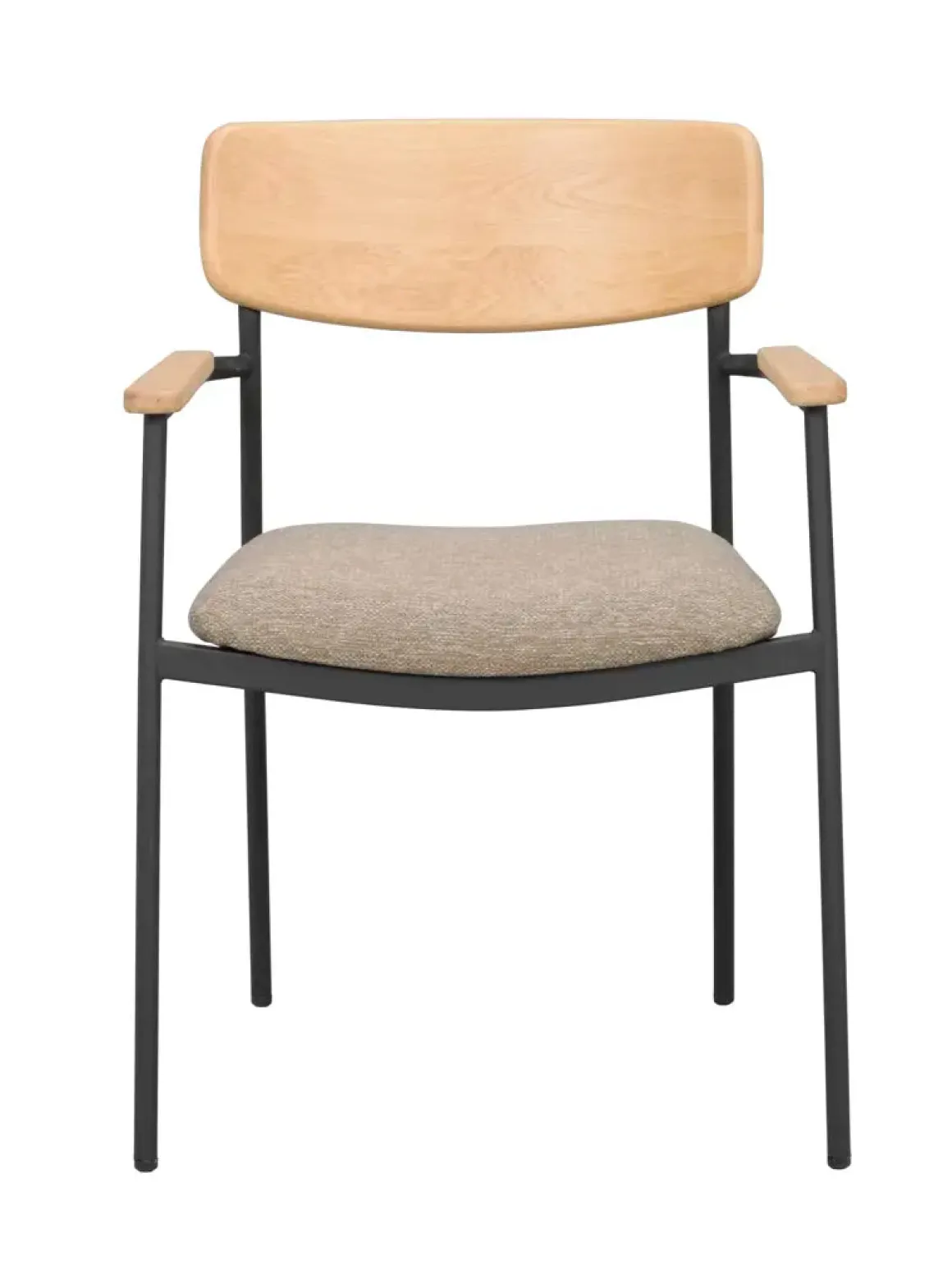 Maymont Karmstol Ek/mörkbeige/svart
