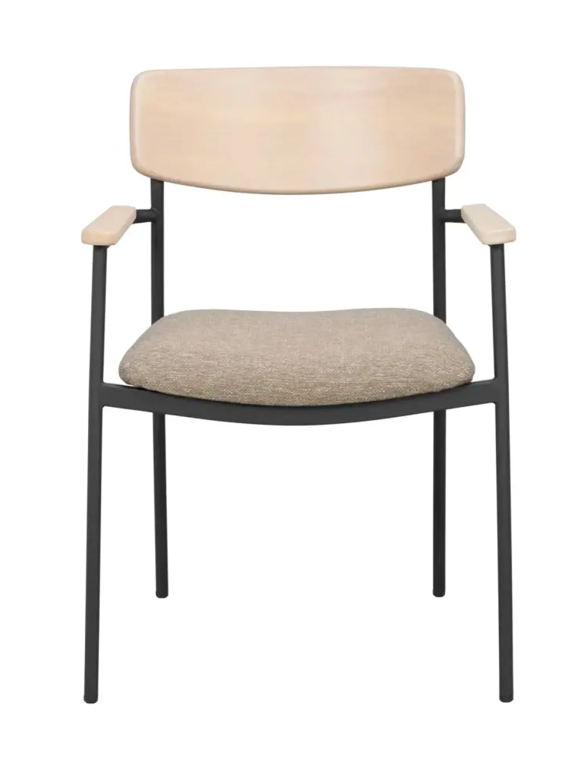 Maymont Karmstol Vitpigmenterad/mörkbeige/svart