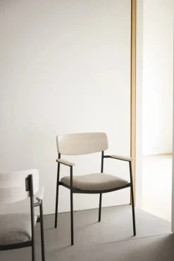 Maymont Karmstol Vitpigmenterad/mörkbeige/svart