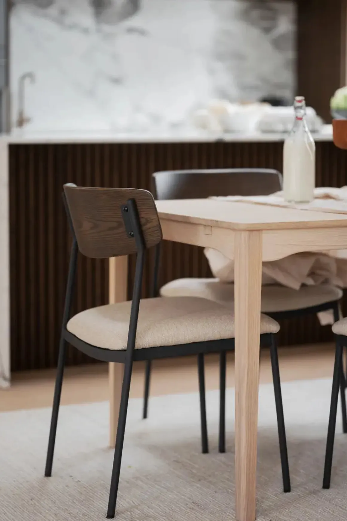 Maymont Stol Brun/ljusbeige/svart