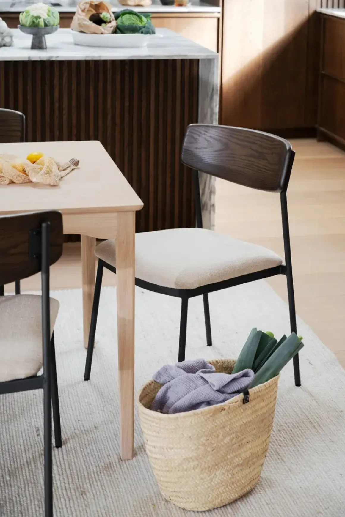 Maymont Stol Brun/ljusbeige/svart
