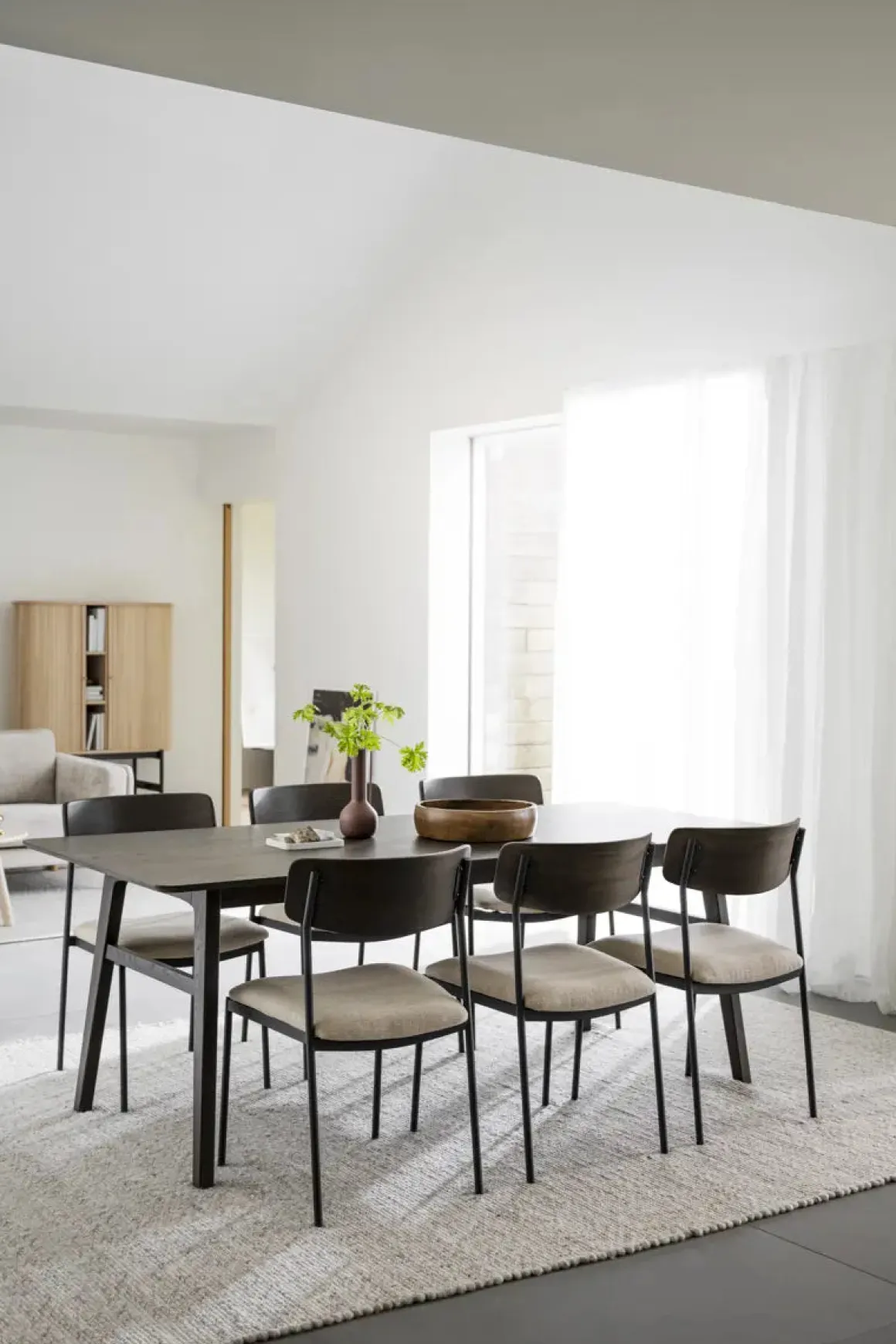 Maymont Stol Brun/ljusbeige/svart