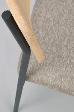 Maymont Stol Ek/mörkbeige/svart