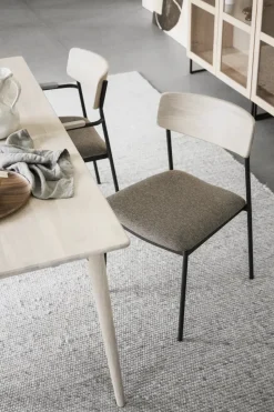 Maymont Stol Vitpigmenterad/mörkbeige/svart