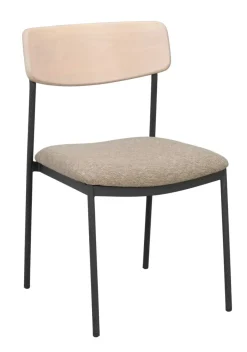 Maymont Stol Vitpigmenterad/mörkbeige/svart