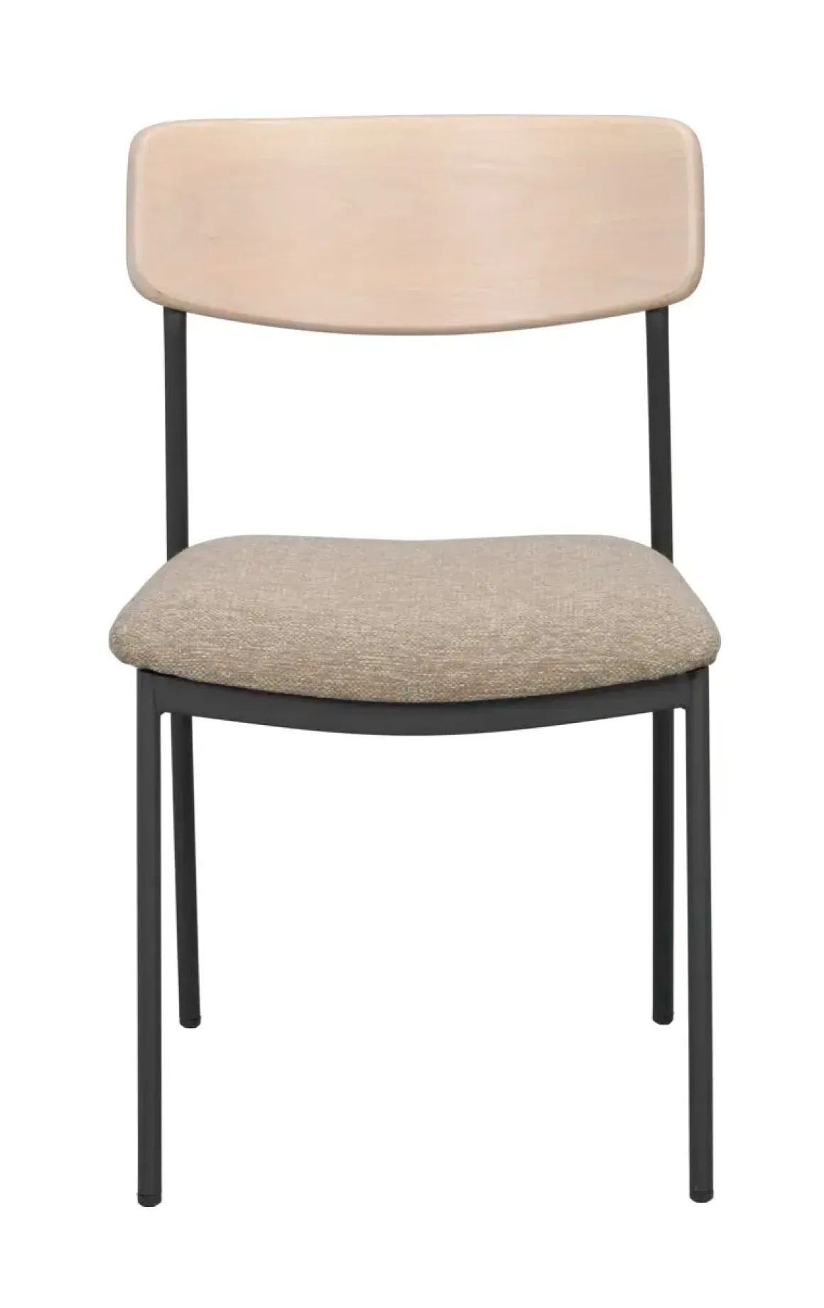Maymont Stol Vitpigmenterad/mörkbeige/svart