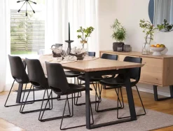 MELVILLE MATBORD VITPIGMENTERAD/SVART