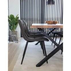Middelfart Köksstol Microfiber Grå