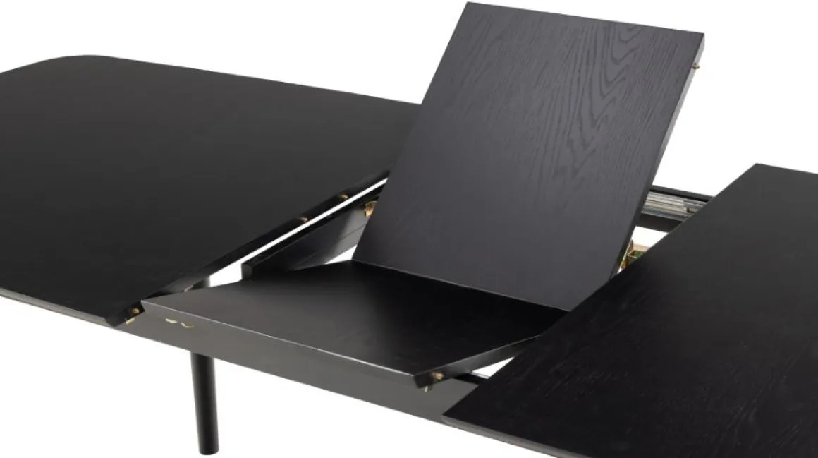 Montreux Matbord Svart 180-219 cm.