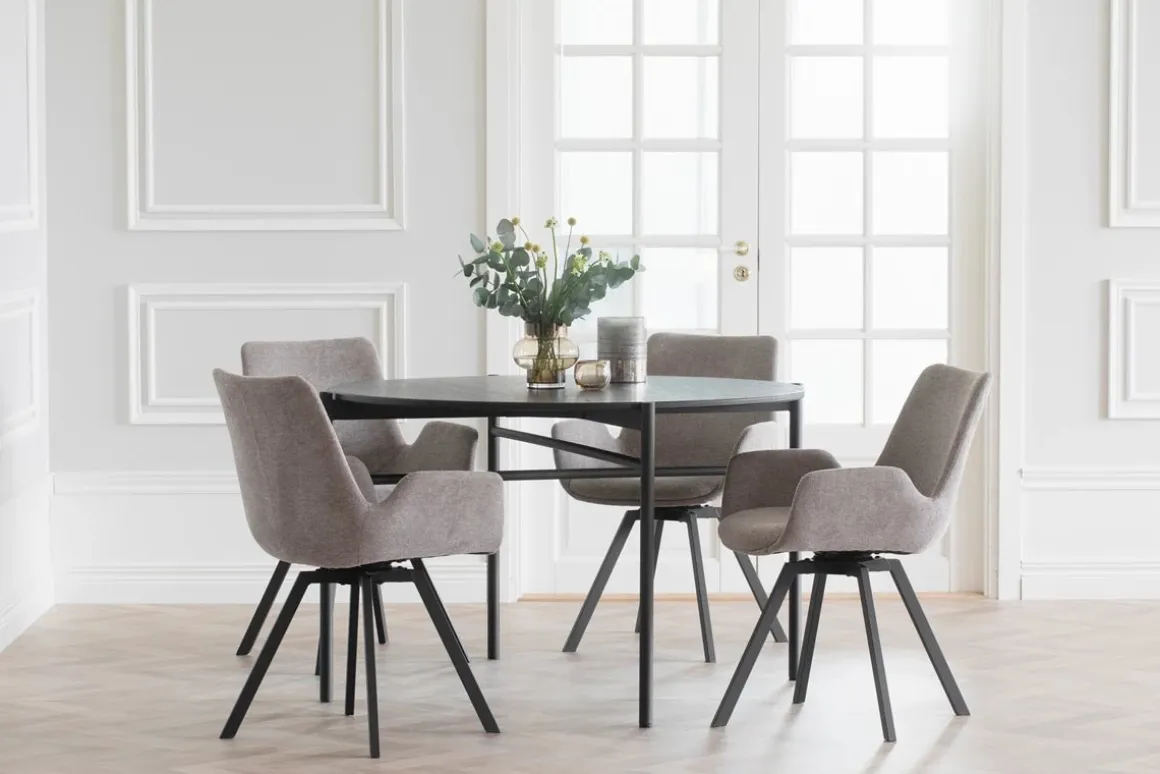 NORWELL KARMSTOL BEIGE/SVART