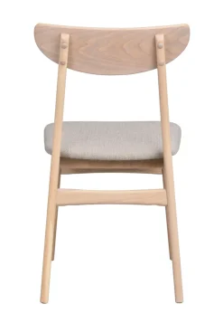 Rodham stol vitpigment ek/grå-beige