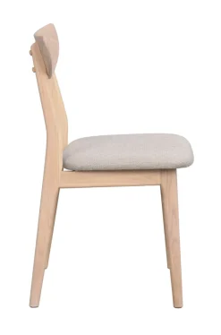 Rodham stol vitpigment ek/grå-beige