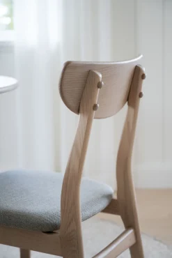 Rodham stol vitpigment ek/grå-beige