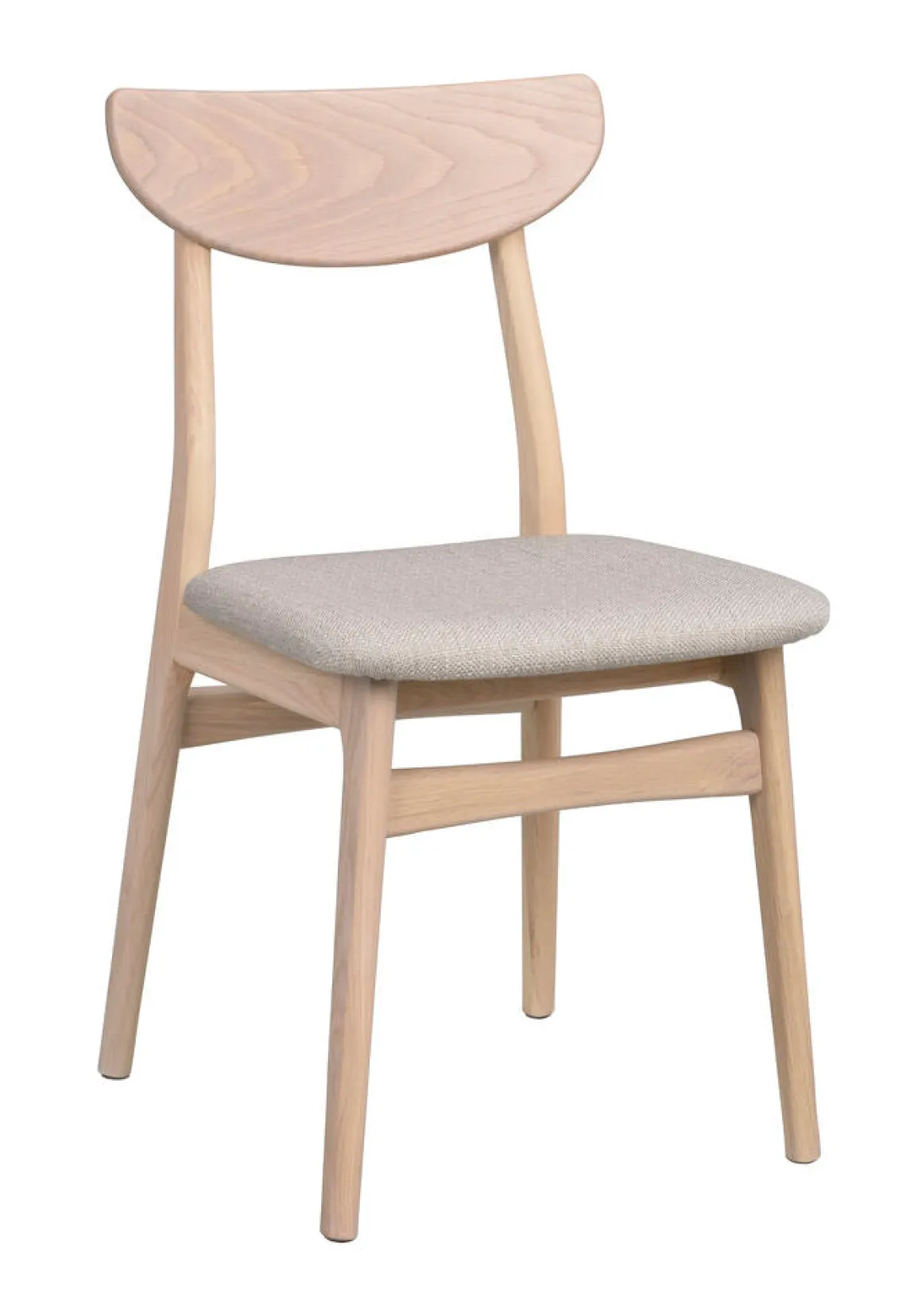 Rodham stol vitpigment ek/grå-beige