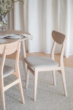 Rodham stol vitpigment ek/grå-beige