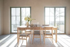Rodham stol vitpigment ek/grå-beige