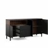 Roomers Sideboard Svart/Valnöt
