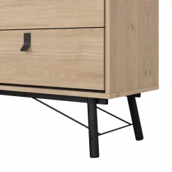 RY Byrå Bred 6-lådor - Hickory