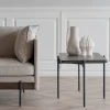 SHELTON SOFFBORD BRUN/SVART 95cm