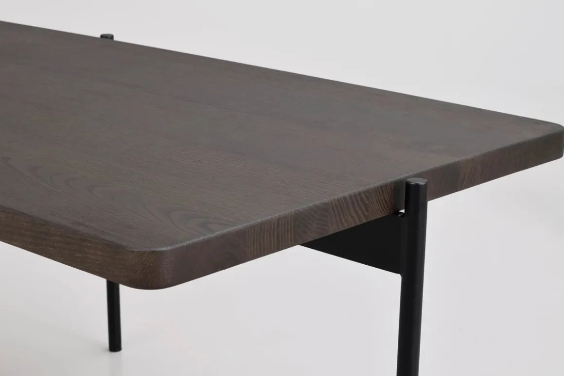 SHELTON SOFFBORD BRUN/SVART 145cm